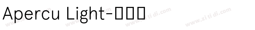 Apercu Light字体转换